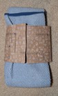 Norwex Kitchen Towel Diamond Textured Microfiber Cloth Gray With Navy Trim
