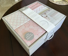 3 Piece Crib Set Just Born Dream Collection Pink 2 Fitted Sheets  Bedding Skirt