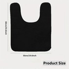 U Shape Bathroom Floor Mat Anti Slip Absorbent Toilet Bath Rug Carpet Pad