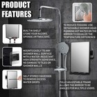 Shower Mirror For Shaving Fogless W razor Holders 360  rotation Adjustable Mirror