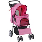 Collapsible Pet Stroller With Mesh Window And Quality Upgrades Smooth Zipper
