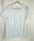 Vintage Lot Of 4 Women s Pajama Tops Only 2 Pink 2 Blue Size Medium