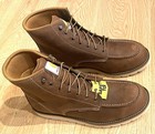 Carhartt Cmw6295 Size 12 W Brown Waterproof Steel Safety Toe Men Work Boots New