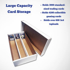  4  Max Protection Super Shoe Box Card Storage - Durable 3 Row Toploader Card