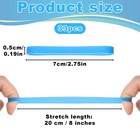 Silicone Rubber Bands 3 Inch 33 Pcs Colored Wide Rubber Bands  Elastic Band Wrap