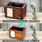 Large Wooden Pet Memorial Urn For Dog Or Cat Ashes With Photo Frame