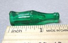Vintage 1970s Mini Coke Coca Cola Green Plastic Bottle  Stands Nicely Nice Decor