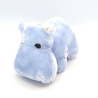 Vintage 1987 Applause Hippo Plush 7  Blue Stuffed Animal Stuffie Toy
