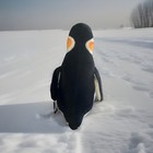Melissa   Doug 22    Large Stuffed Penguin Plush  Washable Black white orange 