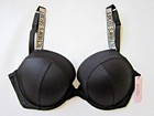 Victoria Secret Shine Logo Sexy Tee T Push Up Thong Bikini Swim Suit 36dd M Set