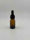 72 Pcs 1 2 Oz  15ml  Amber Boston Round Glass Bottles With Standard Dropper