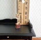 Dollhouse Miniature Football Trophy Statue Gold 1 12 Scale Painted Metal