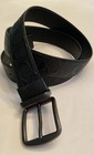 Men   s Coach Reversible Signature    c    Embossed Black Leather Belt Size 42