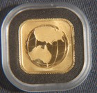 2016   15  1 10 Oz 9999 Fine Gold Australia Square World Map In Capsule L-081130