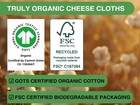 Organic Cheese Cloths  Gots Certified  Grade 100  36x36in  Reusable Cheese Cloth