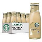 Starbucks Frappuccino Coffee Drink  Vanilla Flavor  13 7 Fl  Oz Bottles  12 Pack