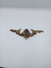 Antique French Ormolu Brass Plated Furniture Pediment mount Hardware Decoration