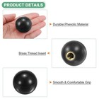 3-pack Threaded Knobs  M10 Female Thread 35mm Dia  Thermoset Knob For Lathe m