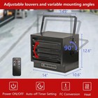 Mheomtme 8500w Electric Garage Heater 240v Hard Wired Ceiling Mount Fan-forced