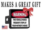 Rogue River Tactical Funny Truck Trailer Hitch Cover Plug Warning This Vehicl   