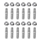 12 Pairs Exhaust Manifold Stud Nuts Kit - High-strength Fasteners For Engine Rep