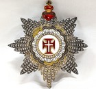 Portugal Military Order Christ Cross Breast Star Badge Medal Halley Paris -ww1