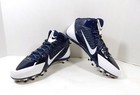 Nike Alpha Pro 3  4 Td Midtop White navy Football Cleats Size 12