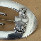 Vintage        Beta Theta Pi Fraternity Belt Buckle   Pin   925 Sterling Silver 32g