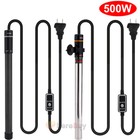 1 2 Pack Aquarium Heater Fish Tank Heater Anti-explosion 500w Submersible Lcd