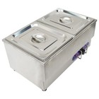 2 Pan Commercial Hot Dog Steamer   Bun Warmer 1500w Restaurant Kitchen Equipment