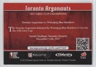 2012 Extreme Cfl 100 Years Historic Teams Grey Cup 1937 Toronto Argonauts