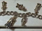 Vtg Lot Disney Sterling Silver Snow White Seven Dwarfs Charms Bracelet Jewelry
