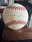 Sammy Sosa Chicago Cubs Signed Auto Official Mlb Baseball W  Stand - No Coa