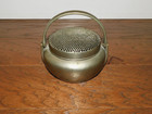 Antique Qing Chinese Hand Warmer White Bronze 19th 20th Century Incense Burner