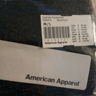 American Apparel Rsaphs Sparkle Hose Size M l Black With Gold Sparkles