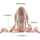 Ballet Dance Shoes Girls Ballet Pointe Shoes Professional With Ribbons Shoes