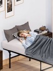 14 Inch Metal Bed Frame Folding Bed Frame Heavy Duty    Noise-free    Easy Assembly
