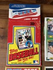 1983 1986 1990 Topps Donruss Empty Display Box Lot W  Cards On Bottom Doc Gooden