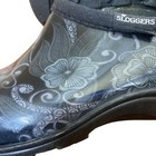 Sloggers Women s Size 10 Waterproof Garden Shoes Mod Floral Black Slip On