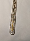 Antique Victorian Lachrymatory Tear Catcher Perfume Bottle Gold Painted Glass 7   
