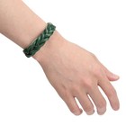 Genuine Leather Bracelet Braided Sporty Wide Wristband Punk Jewelry For Men - 08