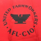 Vtg Original Ufw United Farm Workers Afl-610 One Sided Flag  Missing Pole 15x15   
