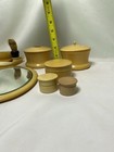 Vintage Antique Ivory Celluloid Vanity Set 14 Piece Art Deco Circa 1930