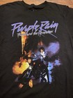 Prince Purple Rain Graphic T-shirt Black Size M Official Approved