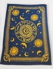 Vtg Biederlack Blanket Celestial Zodiac Astrology Sun Moon Stars Reversible