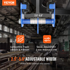 Vevor Push Beam Trolley Manual Trolley 1100 Lbs 0 5ton Load 2 5 -5 5  Adjustable