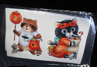 4 Ceramic Waterslide Decals  Cute Halloween Animals  Approximately 2  X 1-1 2 