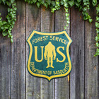  department Of Sasquatch  Bigfoot Sign - Vintage Forest Service Design