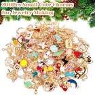 200pcs Assorted Color Charms For Jewelry Making  Wholesale Mixed Bulk Metal E   