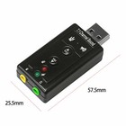 Usb 2 0 External 7 1 Channel 3d Virtual Audio Sound Card Mic Adapter Laptop Pc